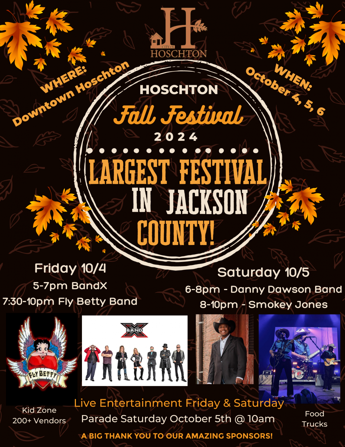 Fall Festival Oct 4-6