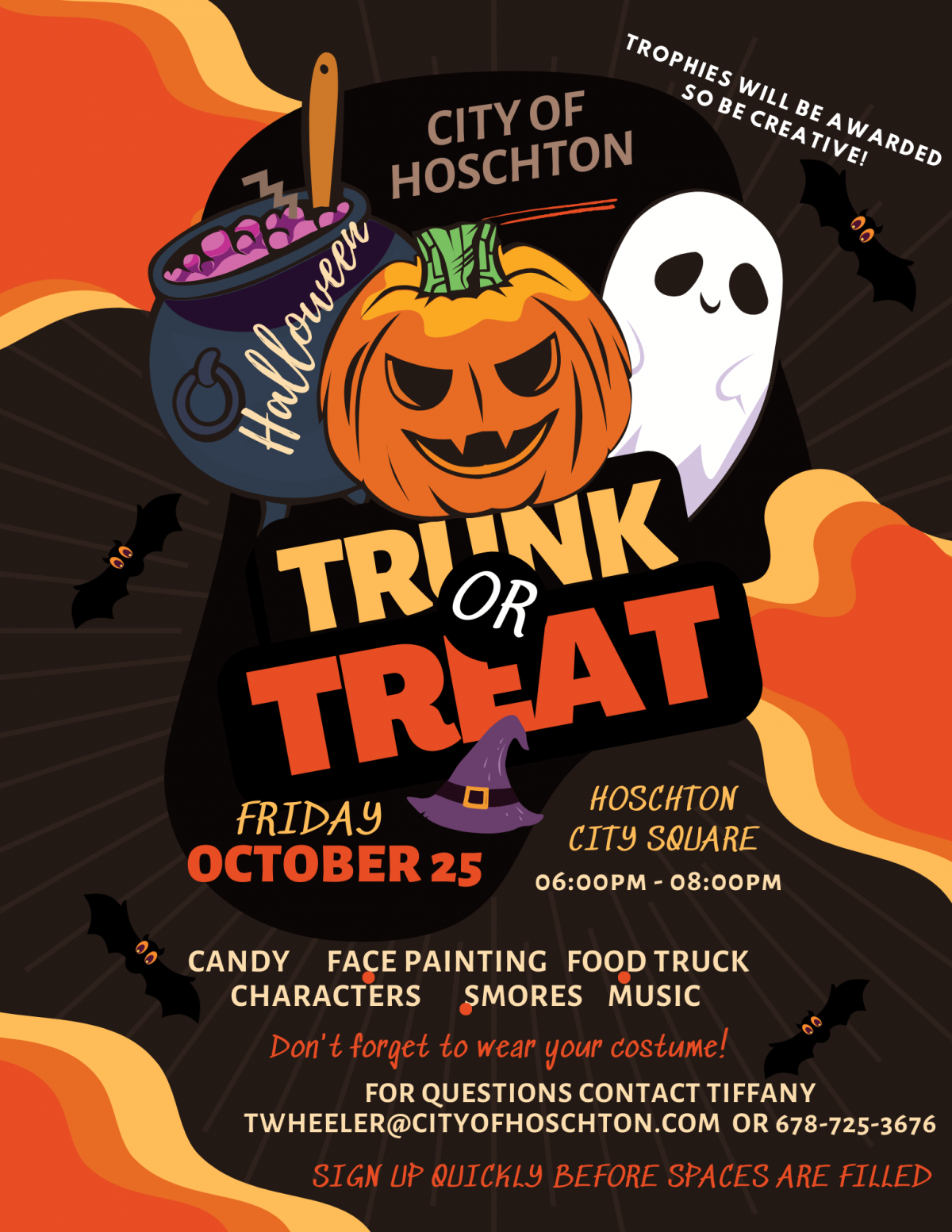 Trunk or Treat October 25th